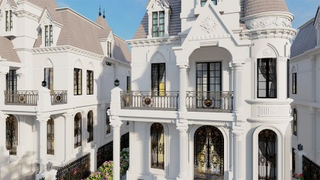 Bán biệt thự liền kề lầu đài Helianthus Center Red River - Vimefulland Đông Anh