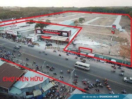 Đất mặt tiền kinh doanh đối diện chợ, khu dân cư hiện hữu, giá bán 1.5 tỷ, thương lượng