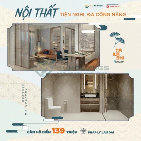 Bán căn hộ chính chủ nhiều chính sách ưu đãi cho khách, Takashi Ocean Suite Kỳ Co, giá tốt