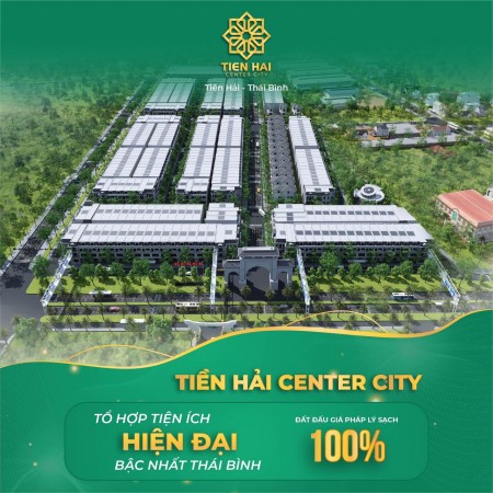 Cần bán đất dự án Center - City, Tiền Hải, Thái Bình, tiện ích đủ, hệ thống điện ngầm, đèn đường