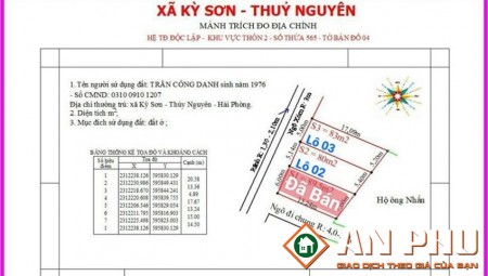 Chuyển nhượng lô đất giá rẻ tại Kỳ Sơn, Thuỷ Nguyên, Hải Phòng giá rẻ hơn thị trường rất nhiều
