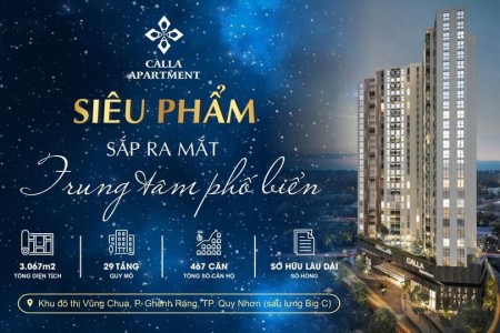 Bán căn hộ chung cư Calla Apartment Quy Nhơn, sự lựa chọn mới cho gia đình hiện đại