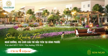 Felicia City Bình Phước Đại đô thị Sinh Thái Toàn Diện, tiện ích đủ, giá bán 4 triệu/m2