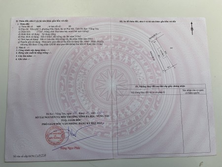 Bán đất 2 lô góc đường Hắc Dịch khu phố 3, Hắc Dịch, thị xã Phú Mỹ, liên hệ 0902514989