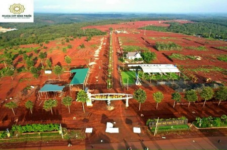 Đất đại đô thị Sinh Thái Toàn Diện Felicia CiTY Bình Phước, mặt tiền ĐT714, hỗ trợ vay