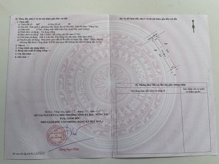 Bán đất sổ đổ có sẵn bàn giao ngay mặt trên đường Hắc Dịch, thị xã Phú Mỹ, Bà Rịa Vũng Tàu