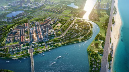 Đất nền đô thị sinh thái ven sông Cổ Cò cách bãi tắm Viêm Đông 800m, giá rẻ đầu tư giai đoạn 1