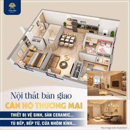 Nhà ở xã hội Đà Nẵng The Ori Garden thanh toán chỉ từ 30% sở hữu ngay, sổ chính chủ