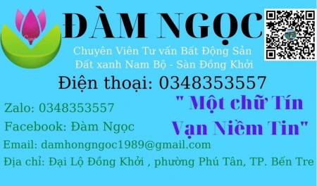 Thạnh Phú Center - khu dân cư chuẩn sao ngay tại trung tâm Thị Trấn huyện Thạnh Phú