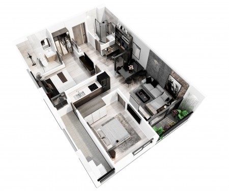 Bán căn hộ 2 ngủ hướng Đông Nam tầng đẹp nhất dự án Feliz Homes Hoàng Mai