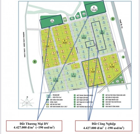 Cho thuê đất diện tích sử dụng từ 1,4ha-25ha trong khu công nghiệp Bến Lức Long An