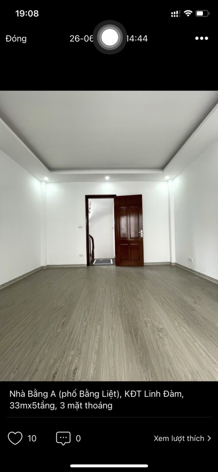 Sổ đỏ trao tay, ở ngay, diện tích 30m2, phố Bằng A, Hoàng Liệt, Quận Hoàng Mai giá 2.x tỷ