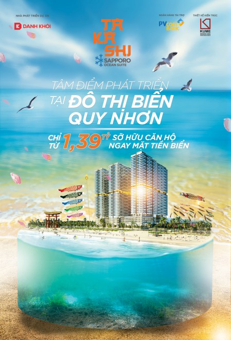 Sở hữu căn hộ ven biển Kỳ co tuyệt đẹp, chiết khấu lên đến 15%, sổ sẵn, liên hệ 0908735752