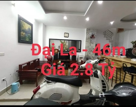 Đại La trung tâm Quận Hai Bà Trưng, vô vàn tiện ích, Đại La diện tích 46m2, giá 2.8 tỷ