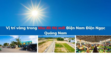Cần bán lô đất ngay chợ Điện Nam Trung giá chỉ 1ty đã có sổ đỏ, hạ tầng hoàn thiện 100%