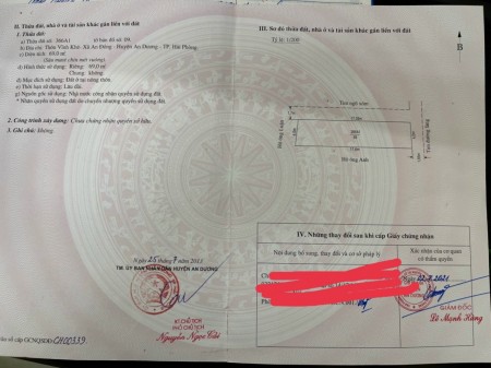 Chào bán Siêu Phẩm mới tại Vĩnh Khê, An Đồng, An Dương, giá tốt, pháp lí đầy đủ