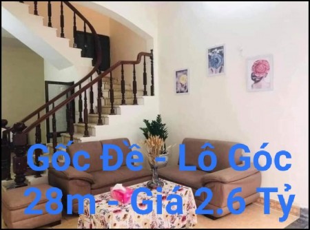 Lô Góc, Hai Thoáng, Ở Ngay, Nhà Đẹp, Gốc Đề. 28m x 5T, Giá 2.6 Tỷ