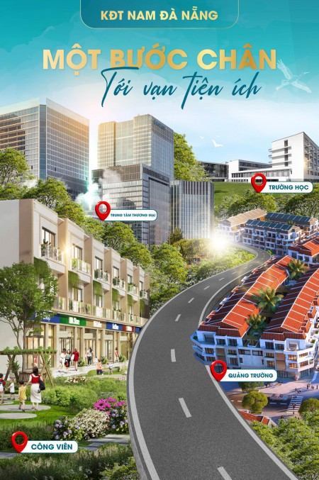Siêu phẩm đất nền Nam Đà Nẵng, view công viên, đường rộng 15m, giá tốt, pháp lí đủ