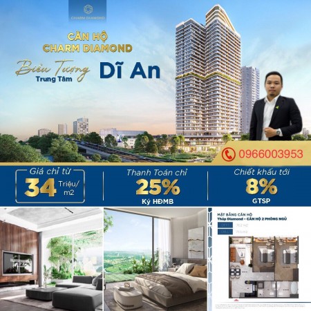 Chỉ từ 200 triệu sở hữu căn hộ cao cấp Charm City thanh toán 1% mỗi tháng, chiết khấu cao