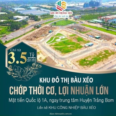 Bán nhà Trảng Bom, giá bán 3.6 tỷ, chiết khấu cao, sổ hồng riêng, khu đô thị Bàu Xéo
