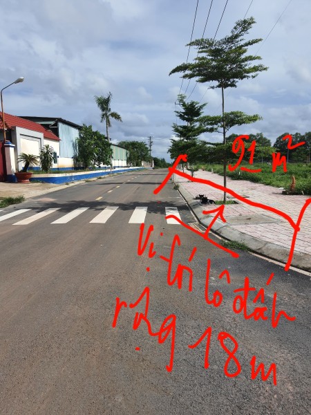 Đất TT Thị Xã Bến Cát, Gần ĐH Quốc tế Việt Đức giá đầu tư 8/9