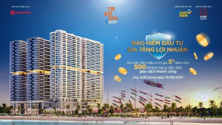 Tâm điểm đầu tư sinh lãi ngay chỉ 300 triệu, tặng gói bảo hiểm có giá trị 5% giá trị sản phẩm