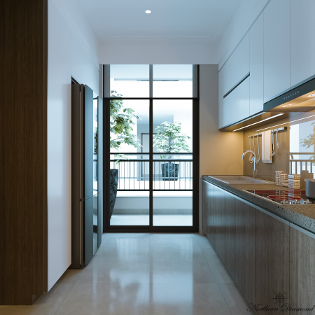 Bán căn hộ 2PN 95m2 chung cư Northern Diamond Long Biên đối diện Aeon Mall view sông Hồng