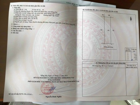 Đất của gia đình cần bán, phường Phước Tân, ngay trường học, liên hệ xem đất 0936894008