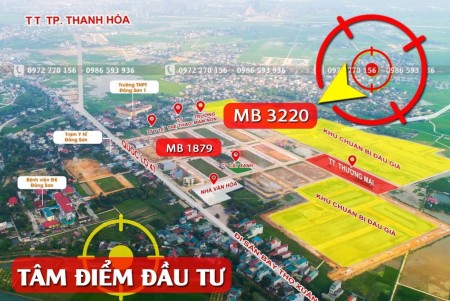 Bán gấp lô đất nền đầu tư tiềm năng mb 3220 Đông Thịnh, Đông Sơn, Thanh Hóa