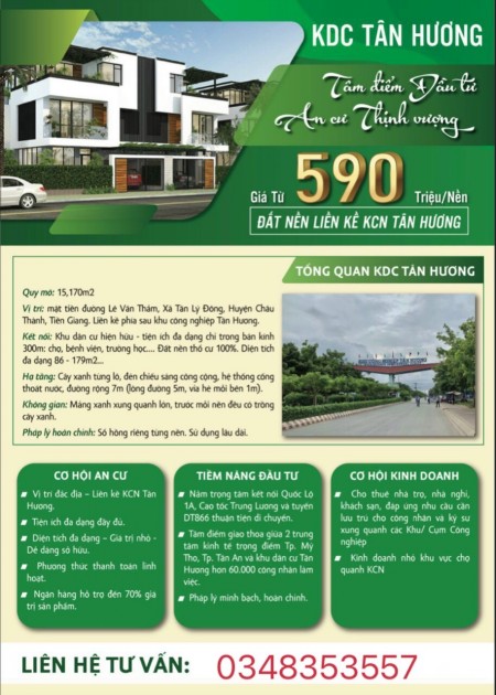 Đất nền giá rẻ khu khu công nghiệp Tân Hương sổ hồng riêng liền khu công nghiệp