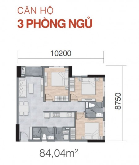 Suất nội bộ căn 3PN dự án New Galaxy Hưng Thịnh ngay làng đại học, trả góp 3 năm 0% lãi suất