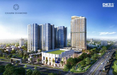 Charm Diamond, Tháp Biểu tượng của thành phố Dĩ An thiết kế kiến trúc sang trọng, giá tốt