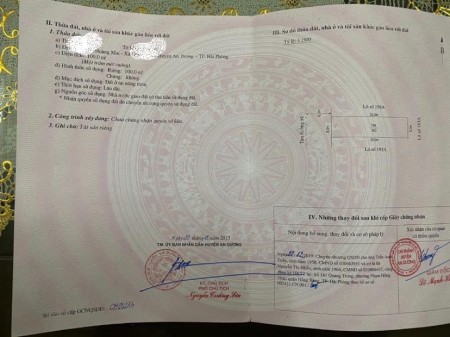 Bán lô đất khu Hoàng Mai - An Dương, vị trí đắc địa, diện tích 100m2, pháp lý đầy đủ
