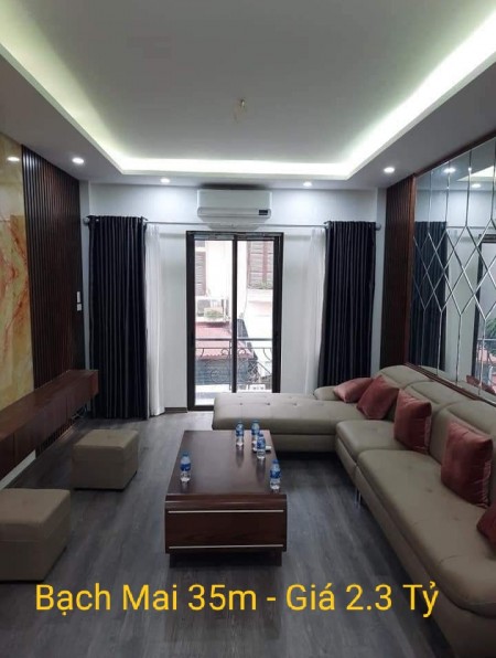 Nhà thoáng vào ở ngay vàn tiện ích xung quanh Bạch Mai dt 35m2, 4 tầng giá 2.3 tỷ