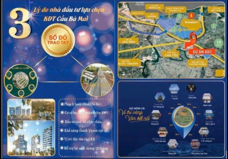 Bán dự án khu đô thị cầu Bà Mai, Móng Cái, Quảng Ninh, pháp lí rõ ràng, giá tốt đầu tư