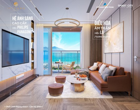 Bán căn hộ đáng sống tại cc The Sang Residence 3 phòng ngủ, view biển Mỹ Khê, Đà Nẵng