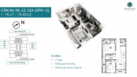 Chính chủ cần bán căn hộ diện tích 79m2 Feliz Home giá, vị trí tốt nhất thị trường, lhcc