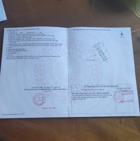 Bán lô đất có sẵn thổ cư đường Mạc Đĩnh Chi thành phố Bảo Lộc, giá tốt đầu tư