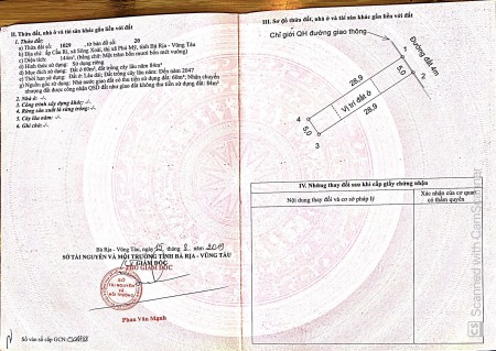 Bán đất sổ đỏ đường Mỹ Xuân Ngãi Giao mới, xã sông Xoài, TX Phú Mỹ , BRVT 0902514989