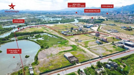 Mở bán lô độc quyền đất nền trung tâm Uông Bí, Quảng Ninh nằm cạnh sông Uông Bí