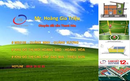 Khu đô thị Hoằng Đạo - Hoằng Hóa giá thoả thuận vị trí đắc địa, hạ tầng hoàn thiện