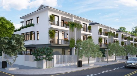 Biệt thự song lập hai mặt thoáng cạnh công viên 2000m2 - EcoGarden Huế hỗ trợ vay ngân hàng