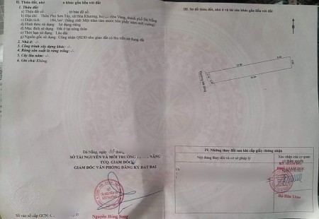 Bán lô đất rẻ chỉ 800 triệu Hoà Khương Hoà Vang Đà Nẵng liên hệ 0769962883, pháp lý đủ