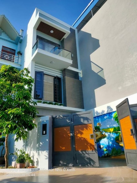 Bán nhà ô tô để trong sân mặt hồ An Trạch, Nam Định, rất đẹp dtsd 98m2, mt 5m, giá tốt