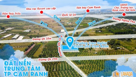 Chỉ từ 8triệu/m2 khu dân cư Cam Nghĩa, thành phố Cam Ranh