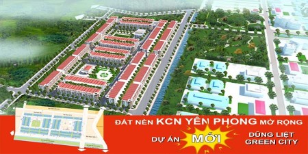 Dự án Dũng Liệt Yên Phong, Bắc Ninh gía bán chỉ từ 17 triệu/m2, sở hữu sổ lâu dài, bàn giao ngay
