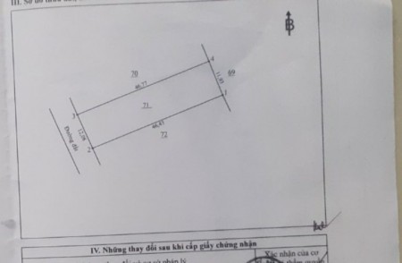 Sang gấp lô đất Phước Bình, đường nhựa 7m, đã có sổ hồng riêng bao lời.