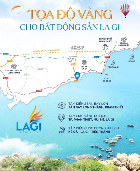 Bán lô đất biển Lagi diện tích sử dụng 100m2 (5×20), trả góp 30 tháng thanh toán linh hoạt