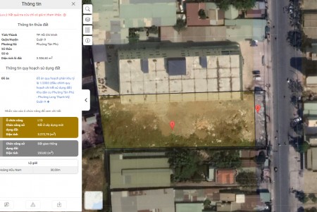 3500m2 đất mặt tiền đường Hoàng Hữu Nam, p. Long Thành Mỹ, TP Thủ Đức