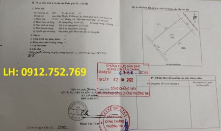 Bán lô đất rẻ nhất khu đấu giá Đức Vinh, Phường Hưng Lộc, thành phố Vinh giá bán 1.66 tỷ